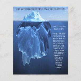Framgångsrik isberg - motivera, inspirera flygblad