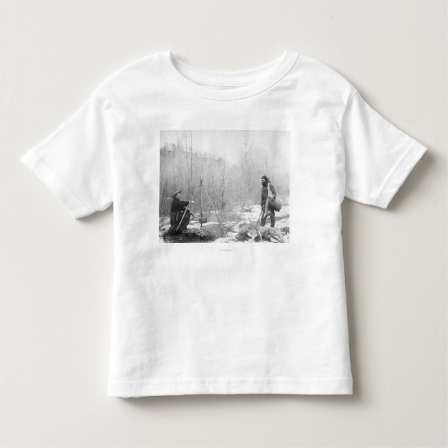 Framgångsrik kära Hunt nära Deadwood-fotografi T-shirt (Framsida)