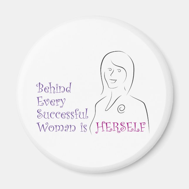 Framgångsrik kvinna magnet (Framsidan)