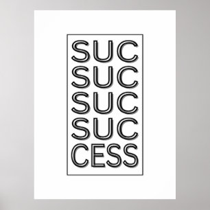 Framgångsrik Motiveringsbekräftelse Poster