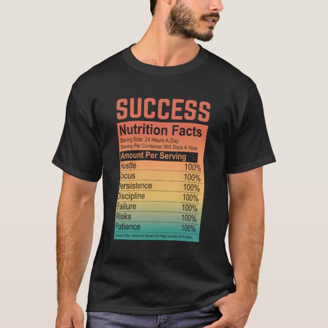 Framgångsrik näringstillförsel påverkar motivation t shirt (Framsida)