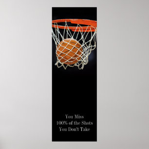 Framgångsrik Poster av basketbolldörr