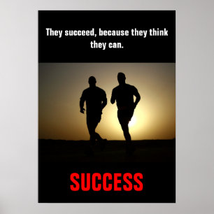 Framgångsrik träning av Fitness Poster