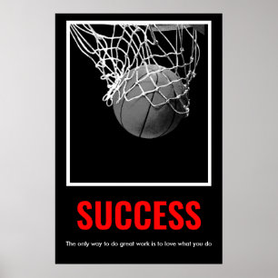 Framgångsrikt basketbollTrendig Poster