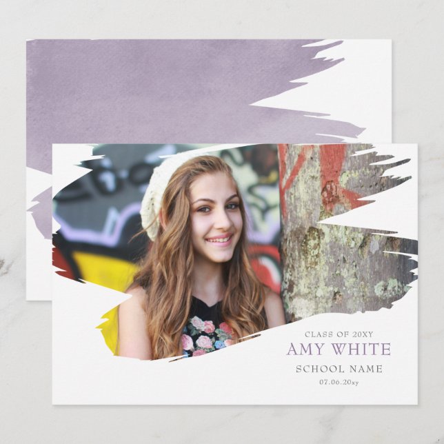 Framgångssagan i studenten inbjudningar (Fram/baksida)