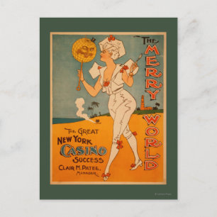 Framgångsteatern för Underbara kasinot i New York Vykort