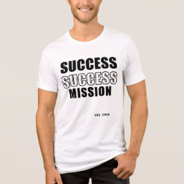 Framgångsuppdrag Est. 2028 Typografi T-Shirt