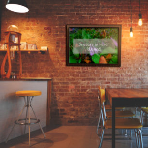 Framgångsvisdom som säger att fotot poster