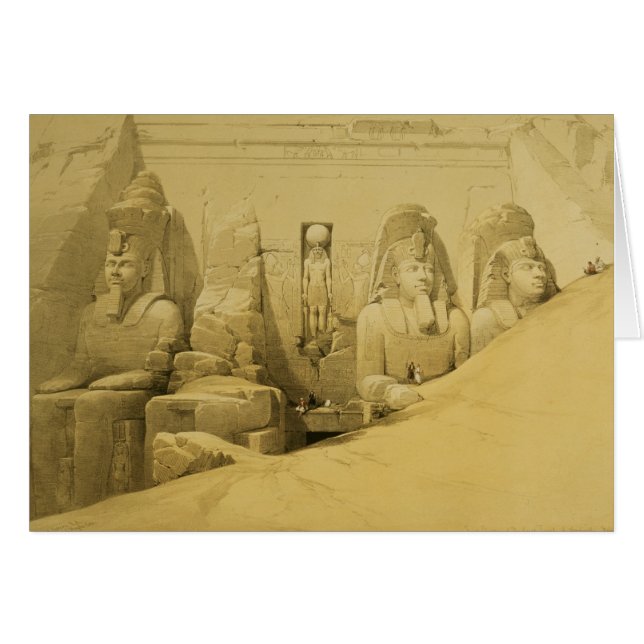 Framhöjningen av Aboo Simbels Underbara tema Hälsningskort (Framsidan Horizontal)
