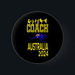 Framifrån och bakifrån - Australian Break Dancing  Knapp<br><div class="desc">Front and Back Design - Australian Break Dancing Coach Team</div>