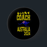 Framifrån och bakifrån - Australian Break Dancing  Knapp<br><div class="desc">Front and Back Design - Australian Break Dancing Coach Team</div>