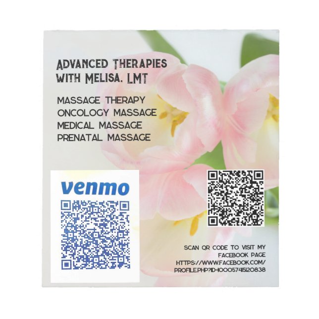 Främja avancerade terapier med Melisa Anteckningsblock (Framsida)