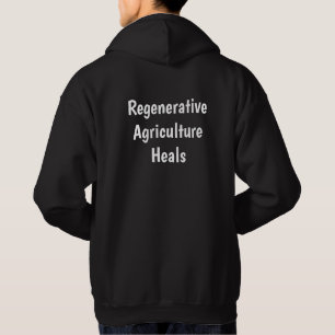 Främja ekologiska och regenerativa jordbruk och ra hoodie