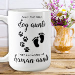 Främja Hund Moster i uppvisningen av Graviden för  Kaffemugg<br><div class="desc">Endast det bästa Hund Moster får stöd från Moster till Moster i mänskligheten! Överraska din hund moster om din gravid med det här toppen söta meddelandet om graviden mugg. Anpassa med Baby efternamn och månad/datum 20xx. I graviden i hund avslöjar baby att mugg kommer att vara en favorit. COPYRIGHT ©...</div>