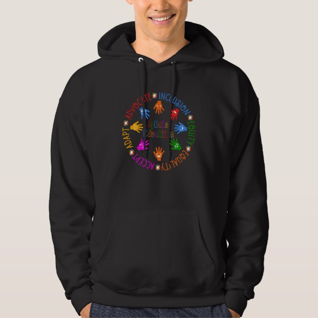främja inkludering hoodie (Framsida)