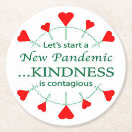 Främja kändishet underlägg papper rund