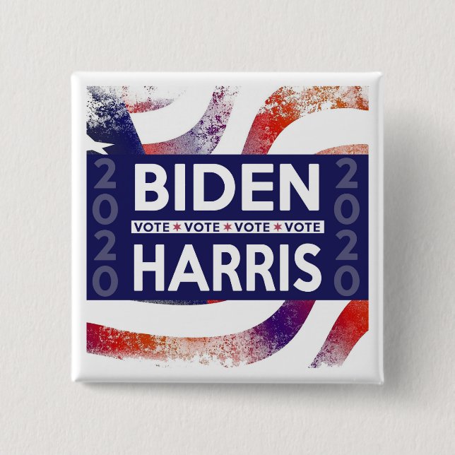 Främja omröstningen om Biden Harris 2020 Knapp (Framsida)