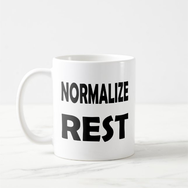 Främja självvård och normalisering av hälsovård kaffemugg (Vänster)