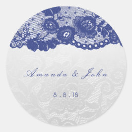 Främja Tacken i Elfenbenskustens Silver blå marin  Runt Klistermärke