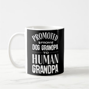 Främjad från Hund Grandpa till Human Grandpa Kaffemugg
