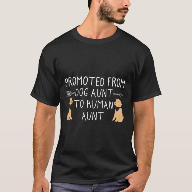 Främjad från Hund till Human Moster Pug Älskare T Shirt (Framsida)