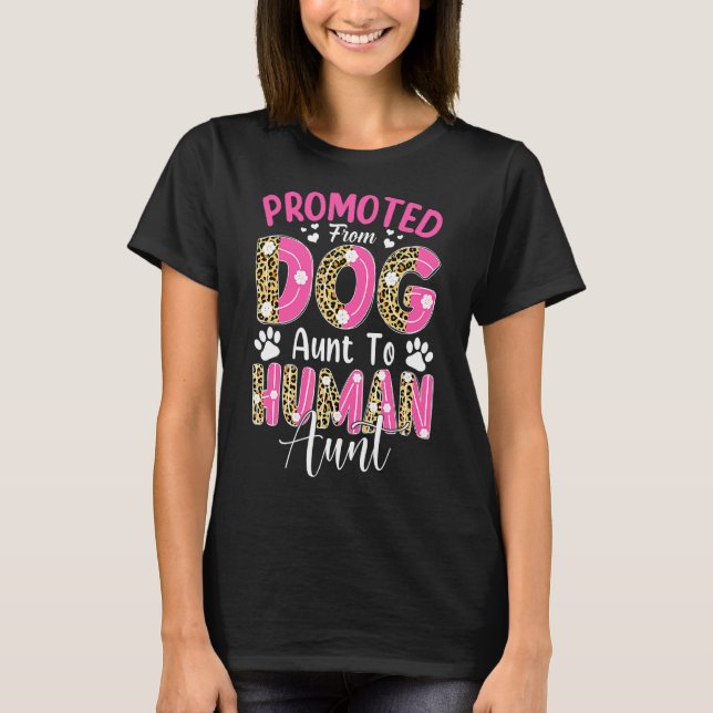 Främjad från Hund till Moster Leopard Mothe T Shirt (Framsida)