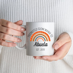 Främjad från Mamma till Abuela Est 2024 Grandma Kaffemugg