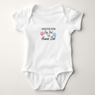 Främjad från pappa till pappa i hund,Meddelande T Shirt
