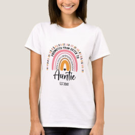 Främjad från Syster till Auntie, Gravid Reveal T Shirt