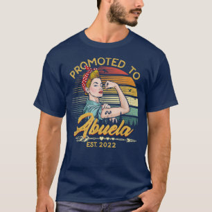 Främjad till Abuela Est 2022 Women Vintage First T Shirt