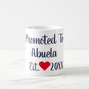 Främjad till Abuela Navy & Red Mugg