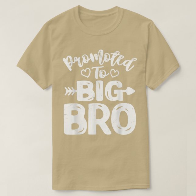 Främjad till Big Bro Gender visar storebror Sibl T Shirt (Design framsida)
