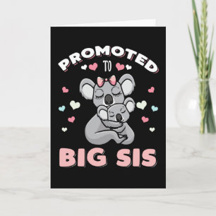 Främjad till Big Sister Cute Big Syrran Kort