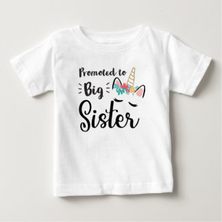 Främjad till Big Sister Est 2022 Unicorn T Shirt