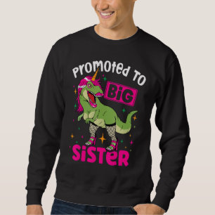 Främjad till Big Sister Slutligen, Baby meddelande Lång Ärmad Tröja