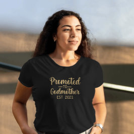 Främjad till Godmor Typography Anpassningsbarna Gu T Shirt