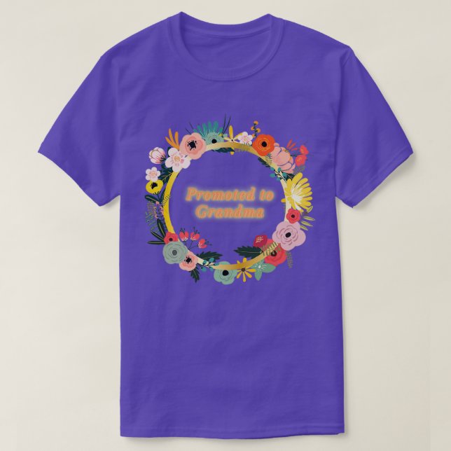Främjad till Grandma Gift för Mors dag Mammor G T Shirt (Design framsida)