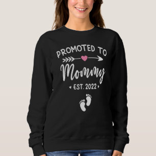 Främjad till Mamma 2022 första gången Mamma Gravid T Shirt