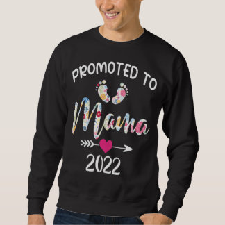 Främjad till Mamma snart till Mamma 2022 Lång Ärmad Tröja