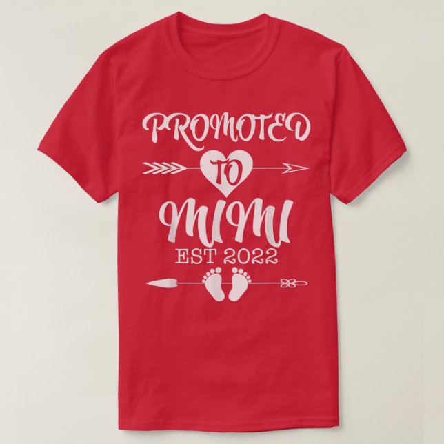 Främjad till Mimi EST 2022-Gravid T Shirt (Design framsida)