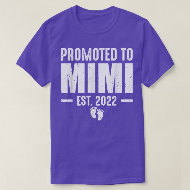 Främjad till Mimi Est 2022 New Nana Gravid Annou T Shirt (Design framsida)