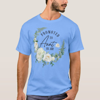 Främjad till Moster Est 2022 Kvinnor blommar först T Shirt