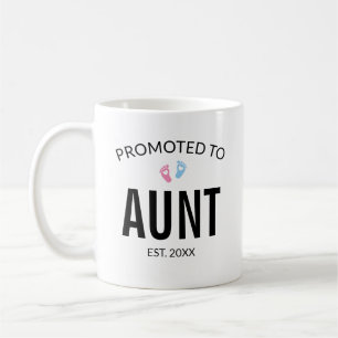 Främjad till Moster Gravid-meddelande Kaffemugg