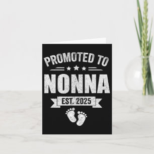 Främjad till Nonna Est 2025 Mors dag första gången Kort