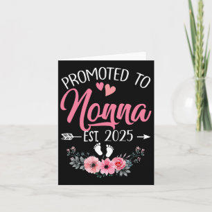 Främjad till Nonna Est 2025 Mors dag första gången Kort