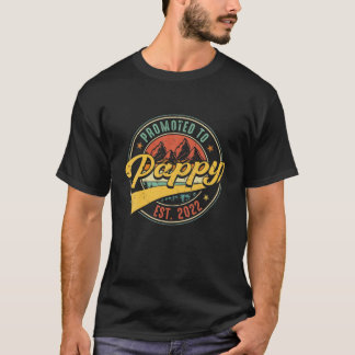 Främjad till Pappy 2022 Vintage Fars dag New Gra T Shirt