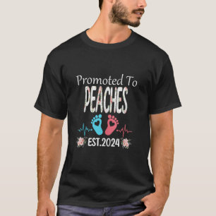 Främjad till PEACHES Est 2024 Mor Dag Christma T Shirt