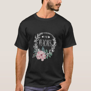 Främjad till PEACHES Flower Mor Day Matching F T Shirt