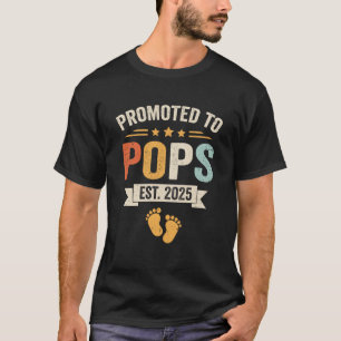 Främjad till Pops 2025 Retro snart till Pops Est 2 T Shirt