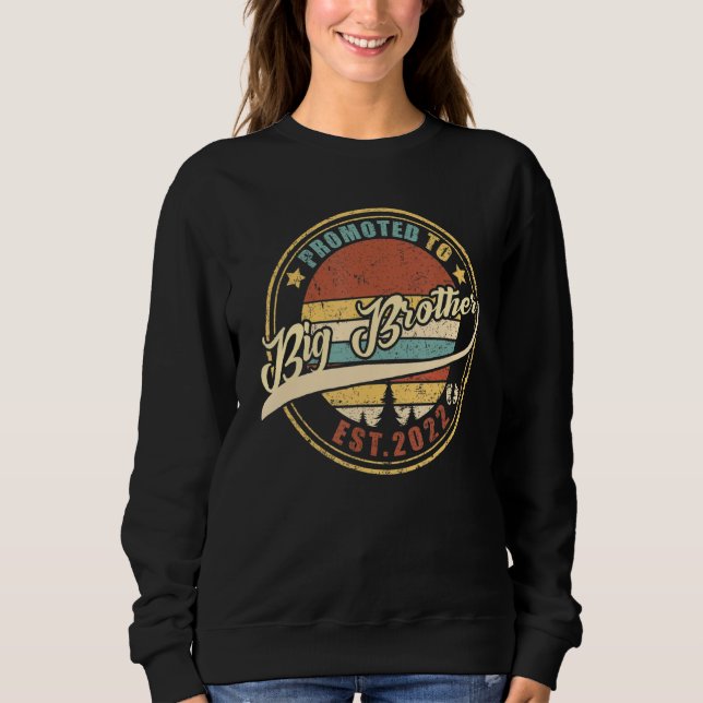 Främjad till storebror 2022 snart som storebror t shirt (Framsida)
